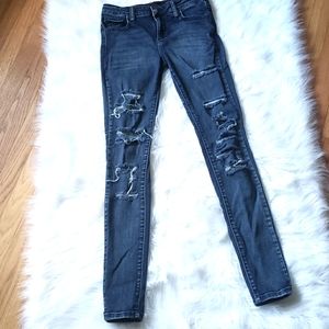 Cello Destroyed skinny jeans size 5 dark r…